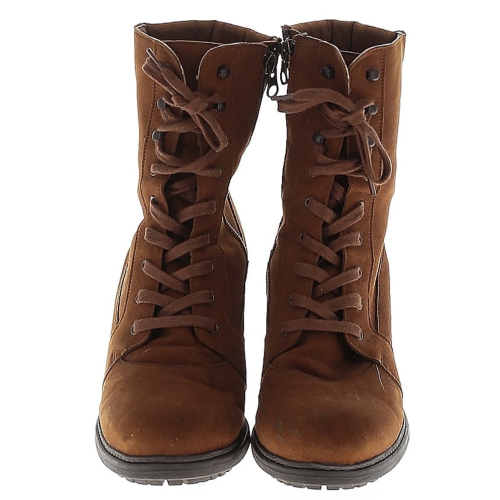 Brown Lace Up Boots for Women
